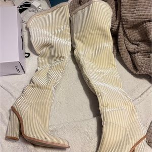 Size 7 pretty little thing thigh high boots worn once